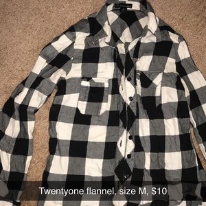 Black and white flannel